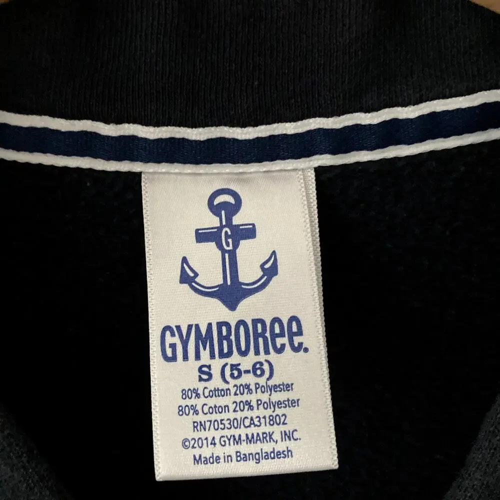 Gymboree V Neck Pocket Sweatshirt Cardigan - Navy Blue - Small 5/6